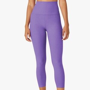 Beyond Yoga Spacedye Walk And Talk High Waisted Capri Legging - Bright Amethyst